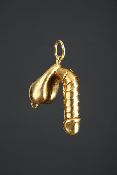 An Articulated Neapolitan Gold Votive Phallus